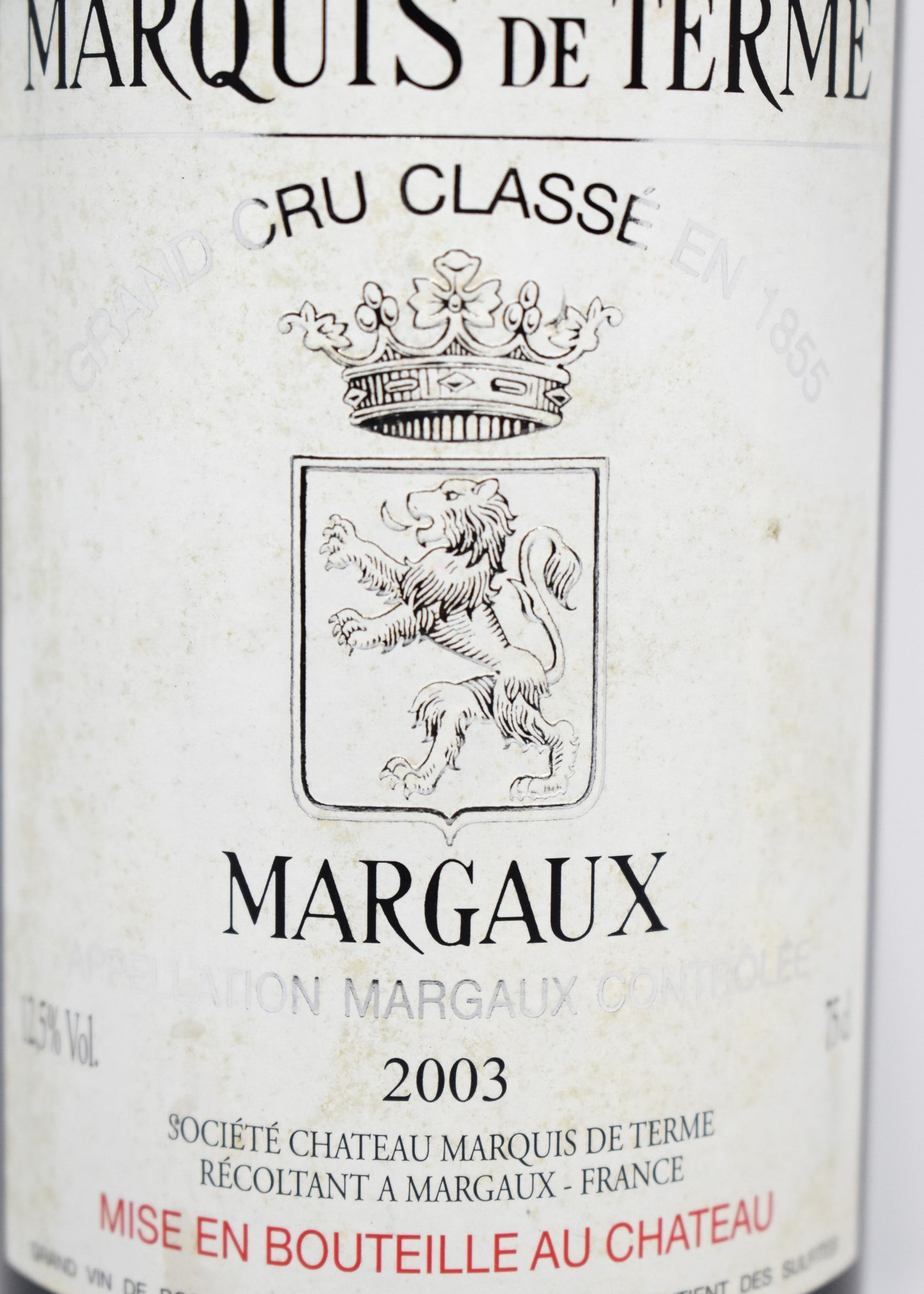 Acheter Château Marquis de Terme 2003