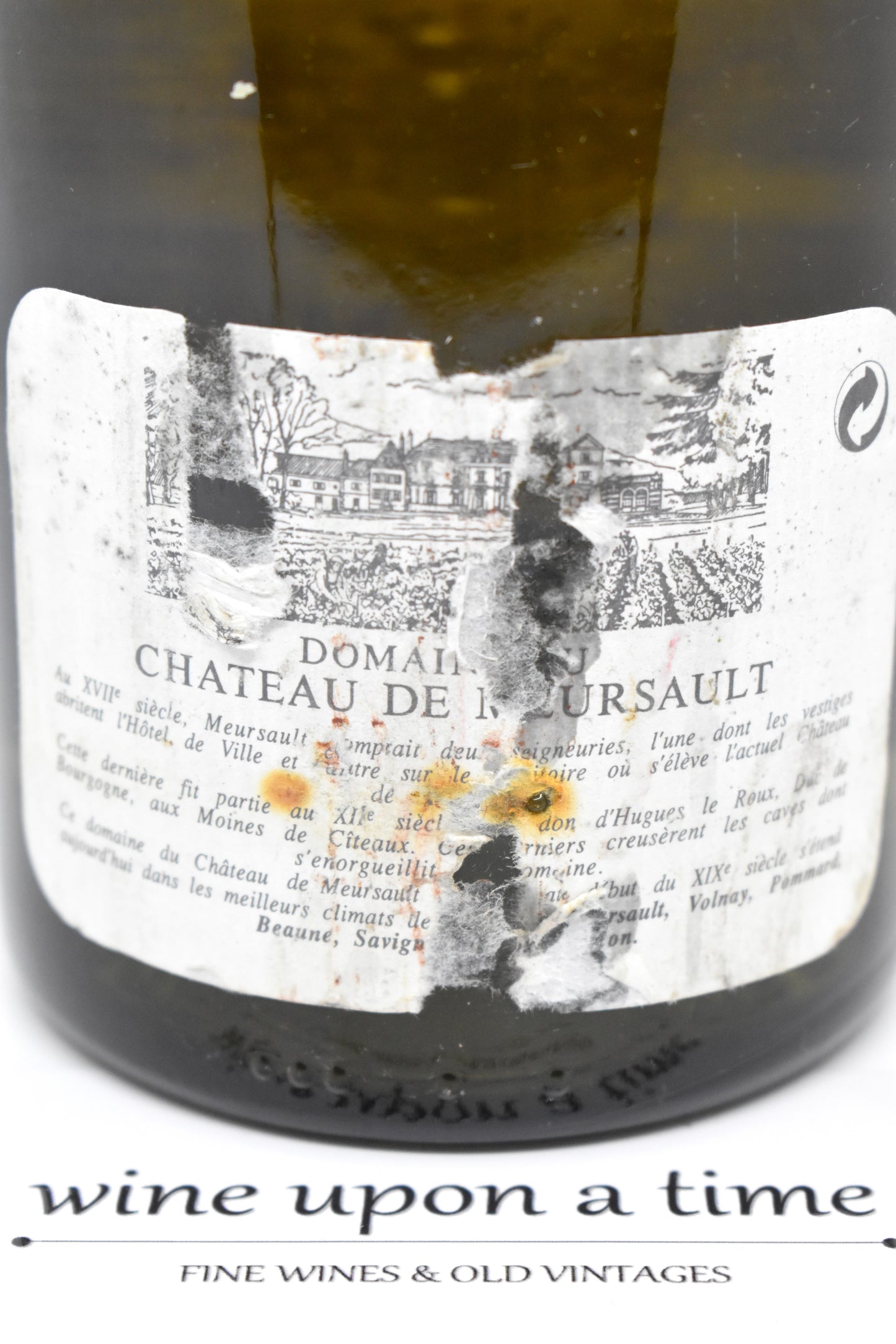 Bourgogne blanc 1990, Meursault, achat Suisse Valais en main propre