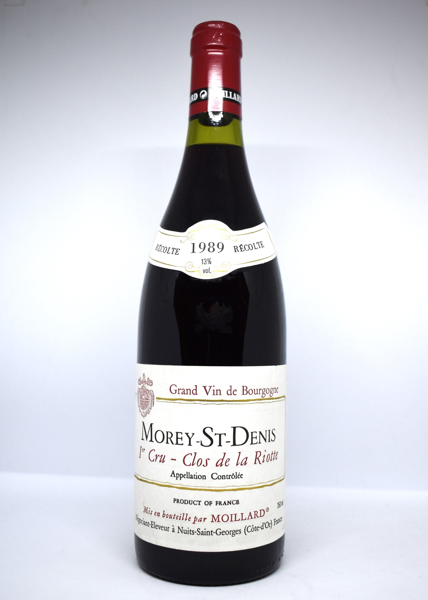 Morey-St-Denis 1er cru 1989 "Clos de la Riotte" - Moillard
