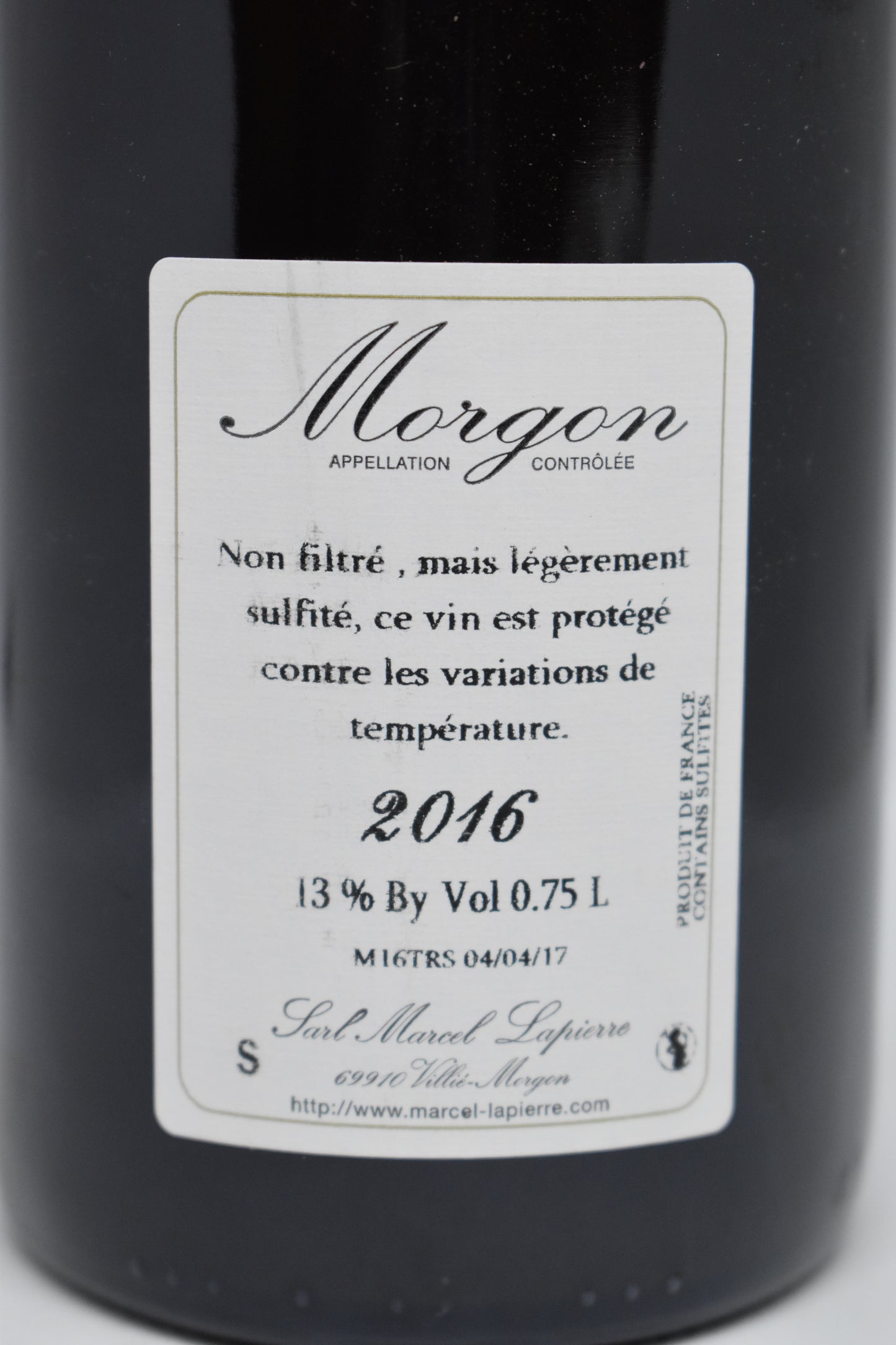 Morgon 2016 - Marcel Lapierre
