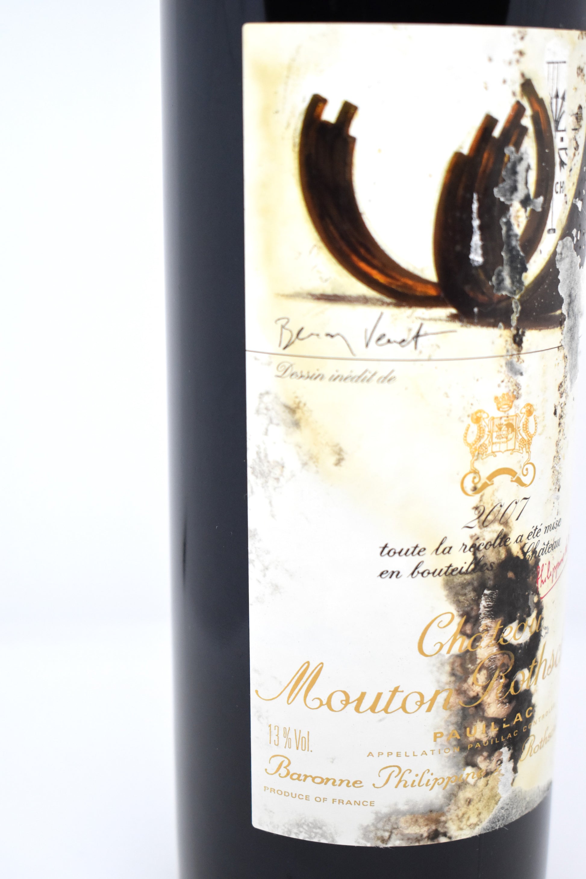 Vin rare Pauillac 2007 Mouton Rothschild en stock