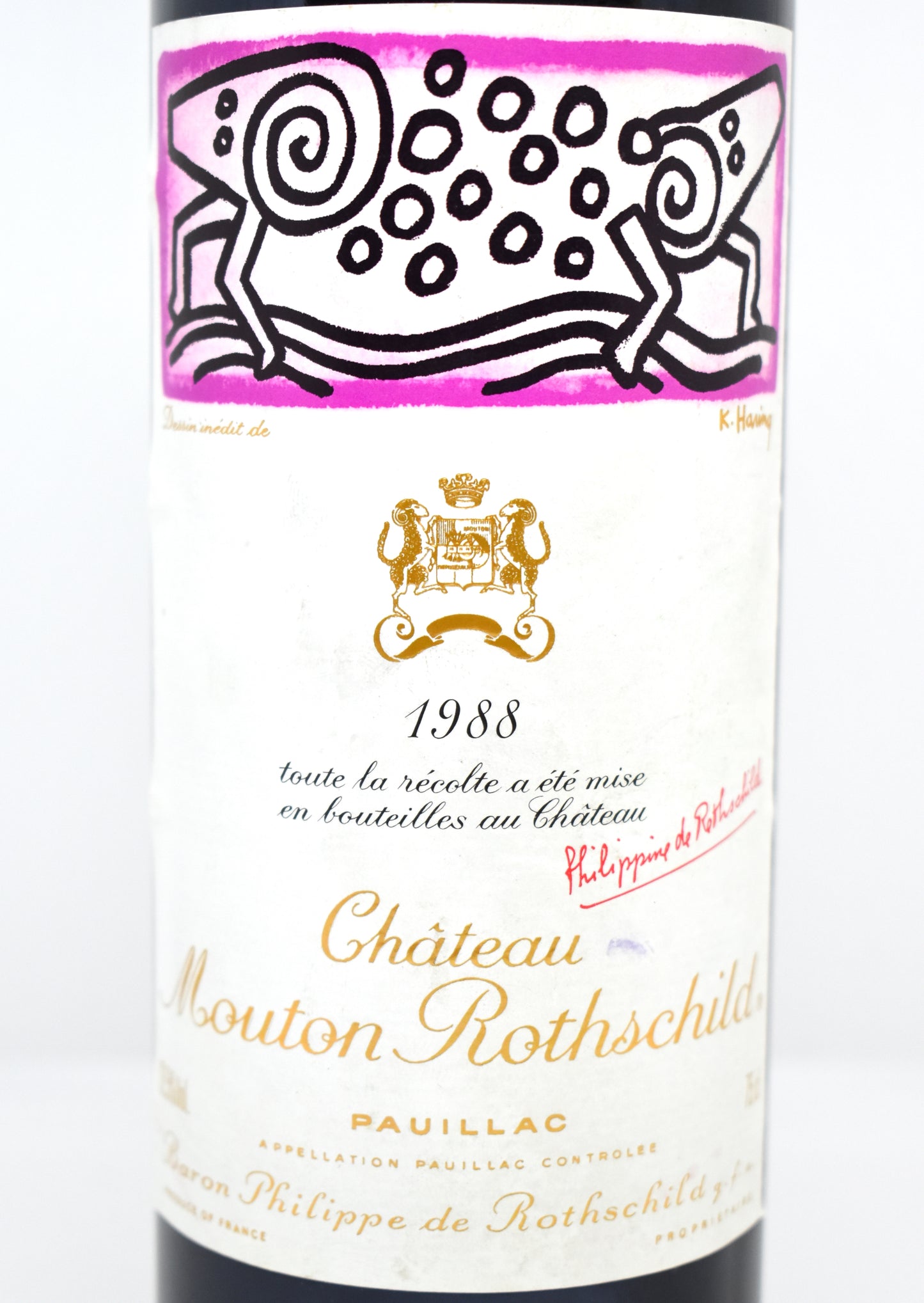 Acheter Mouton Rothschild 1988 - Keith Haring