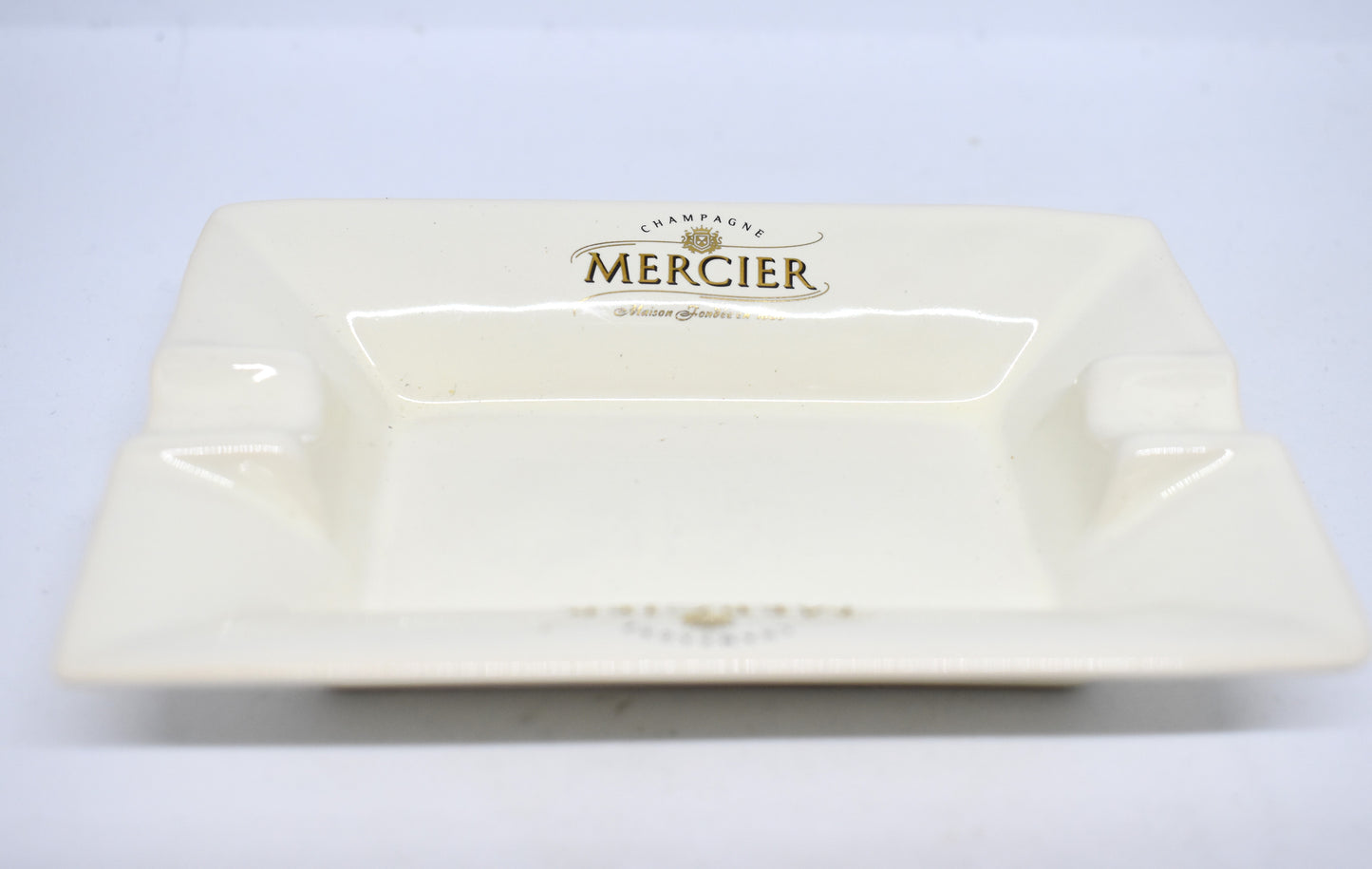 Cendrier Champagne Mercier - Blanc - Parfait pour cigare