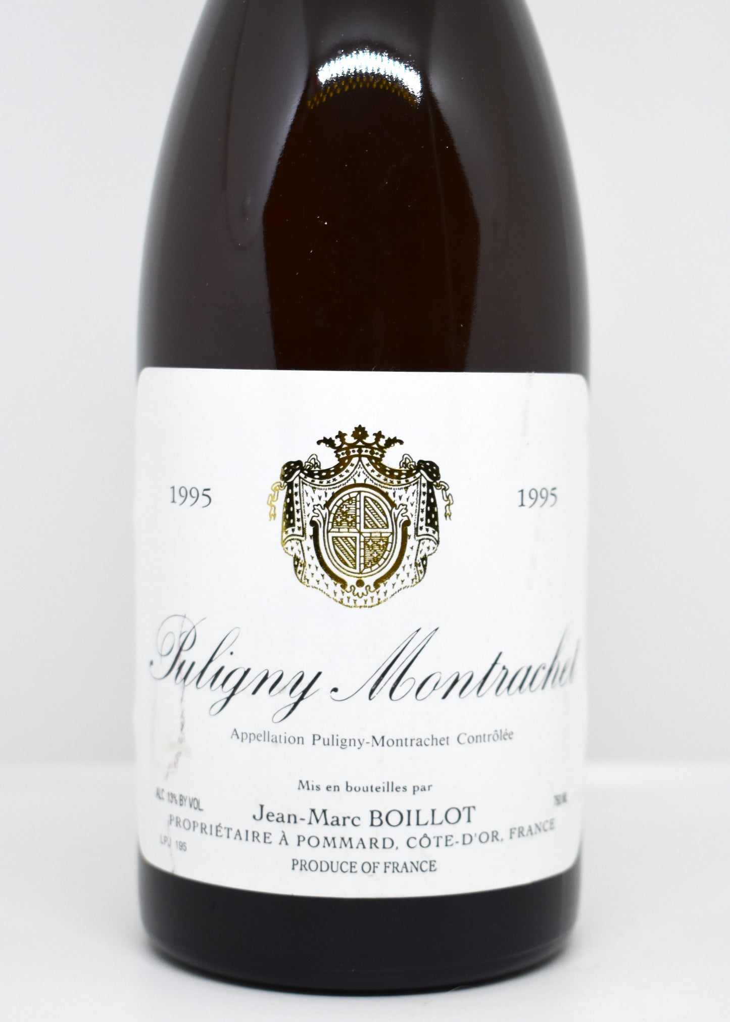 Vin blanc de garde Bourgogne millésime 1995