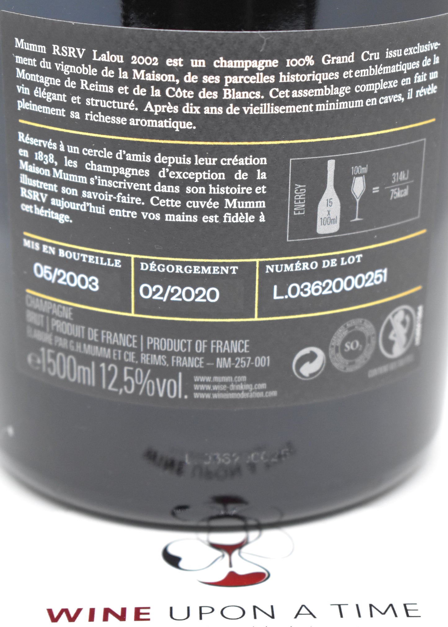 Offrir un grand Champagne millésime 2002