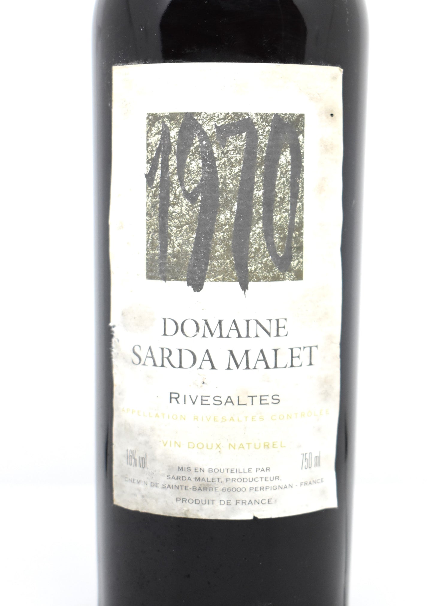 Acheter Rivesaltes 1970 Domaine Sarda Malet