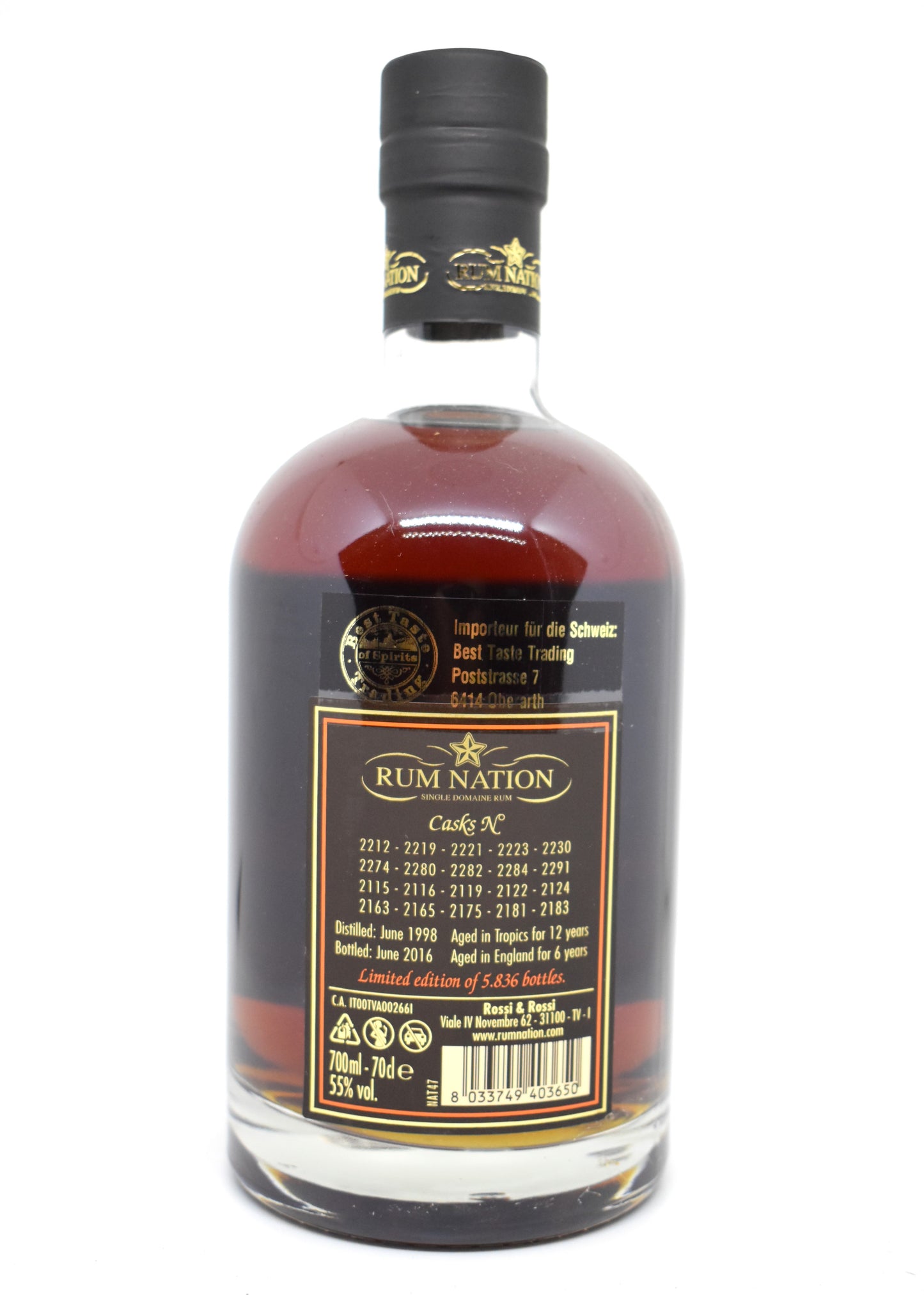 Rum Nation Caroni 55% édition limitée