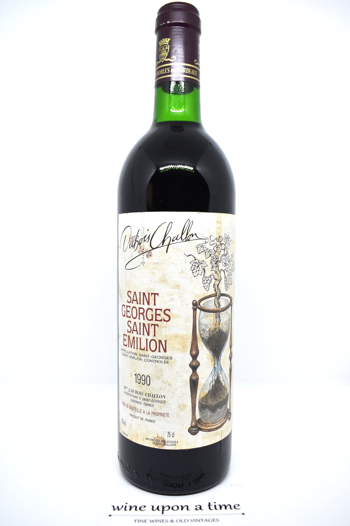 Saint-Georges-Saint-Émilion 1990, Bordeaux droit, cadeau millésime 1990 pour amateur