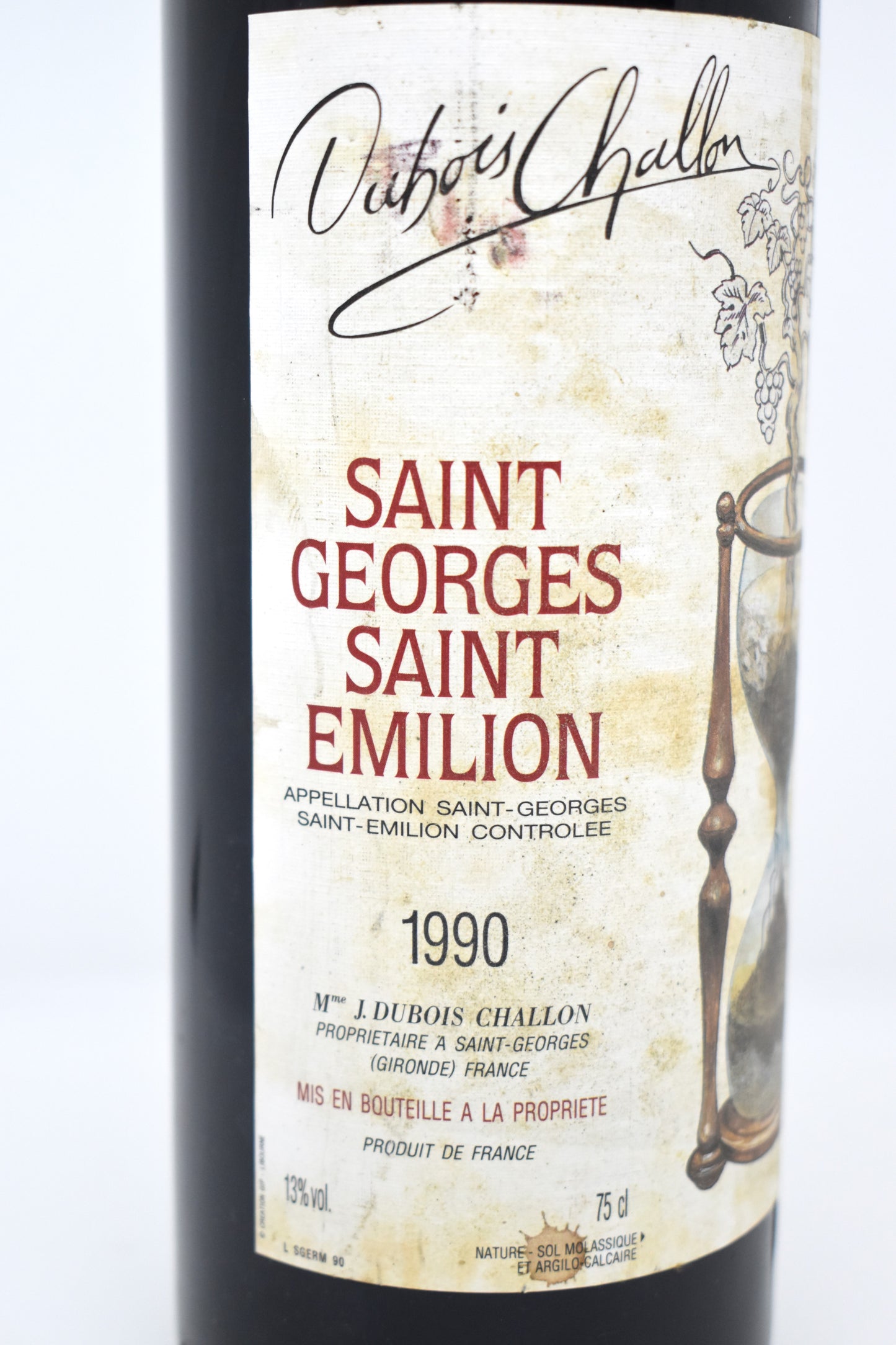 Saint-Georges-Saint-Émilion 1990, livraison rapide, prêt à offrir