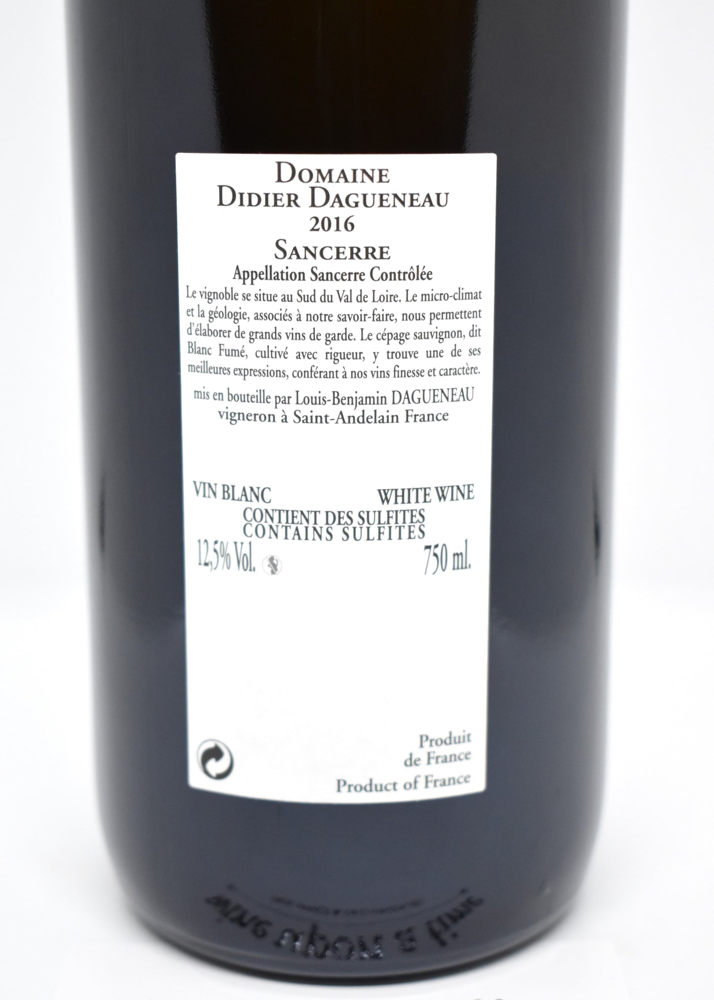 Sancerre 2016 - Dagueneau - En Chailloux