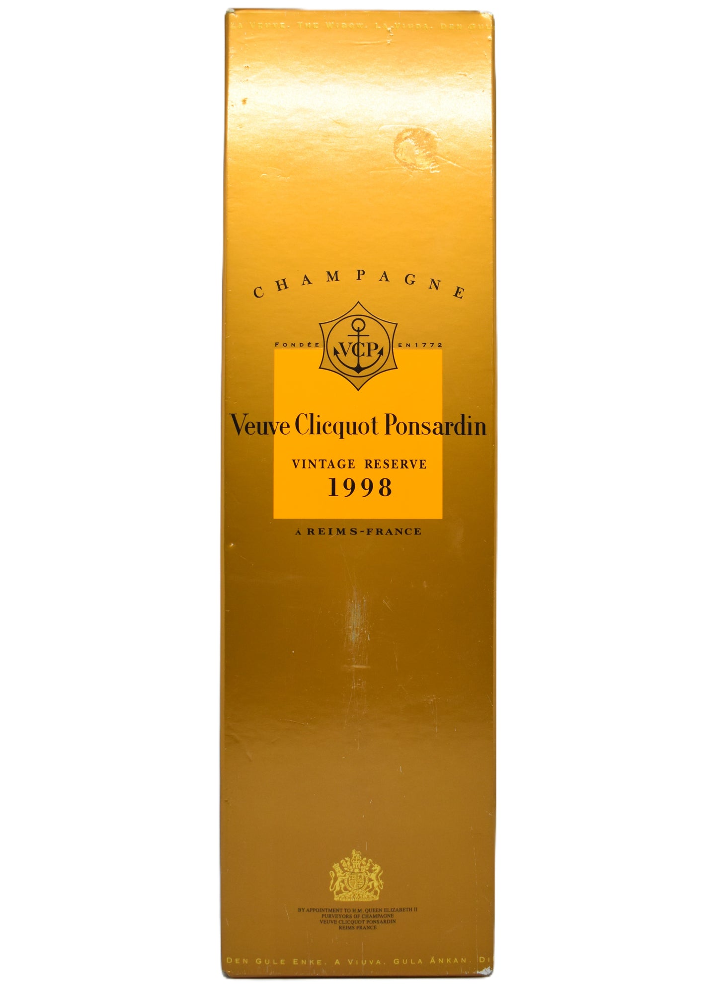 Veuve Clicquot 1998 - Vintage Reserve - Champagne Case