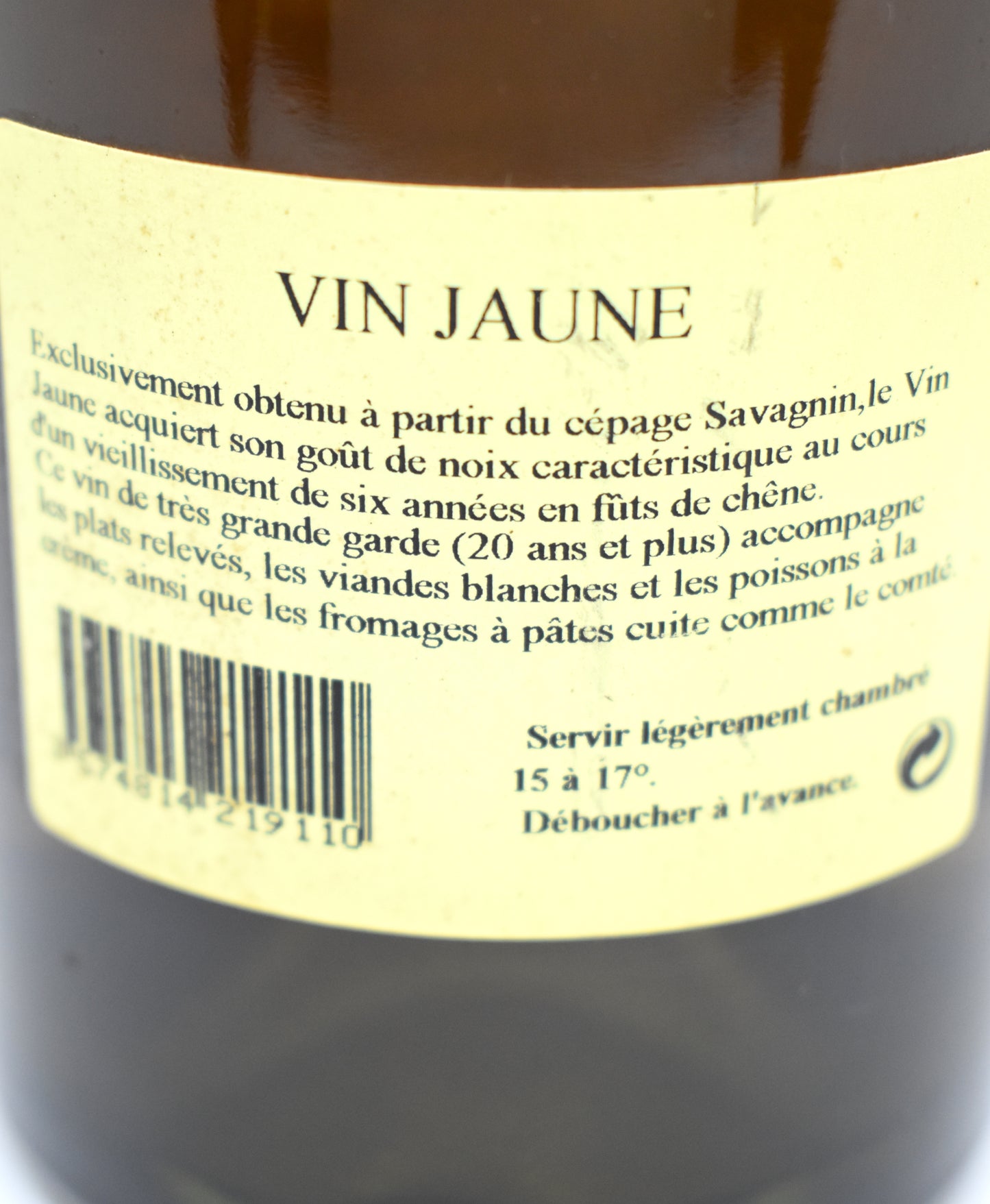 Vin ancien de garde Jura 1989 à vendre