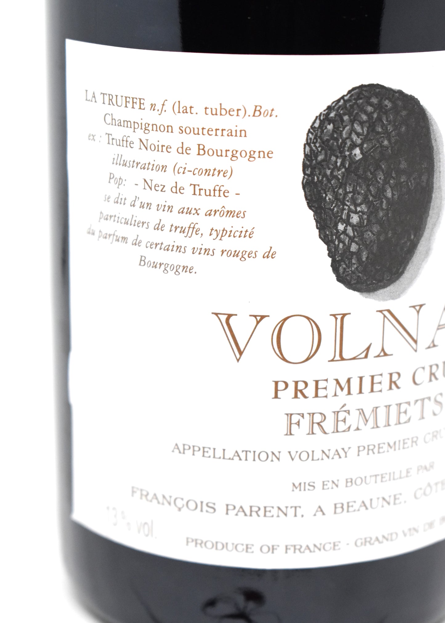 Volnay Frémiets 2010, expédition Europe, qualité cave