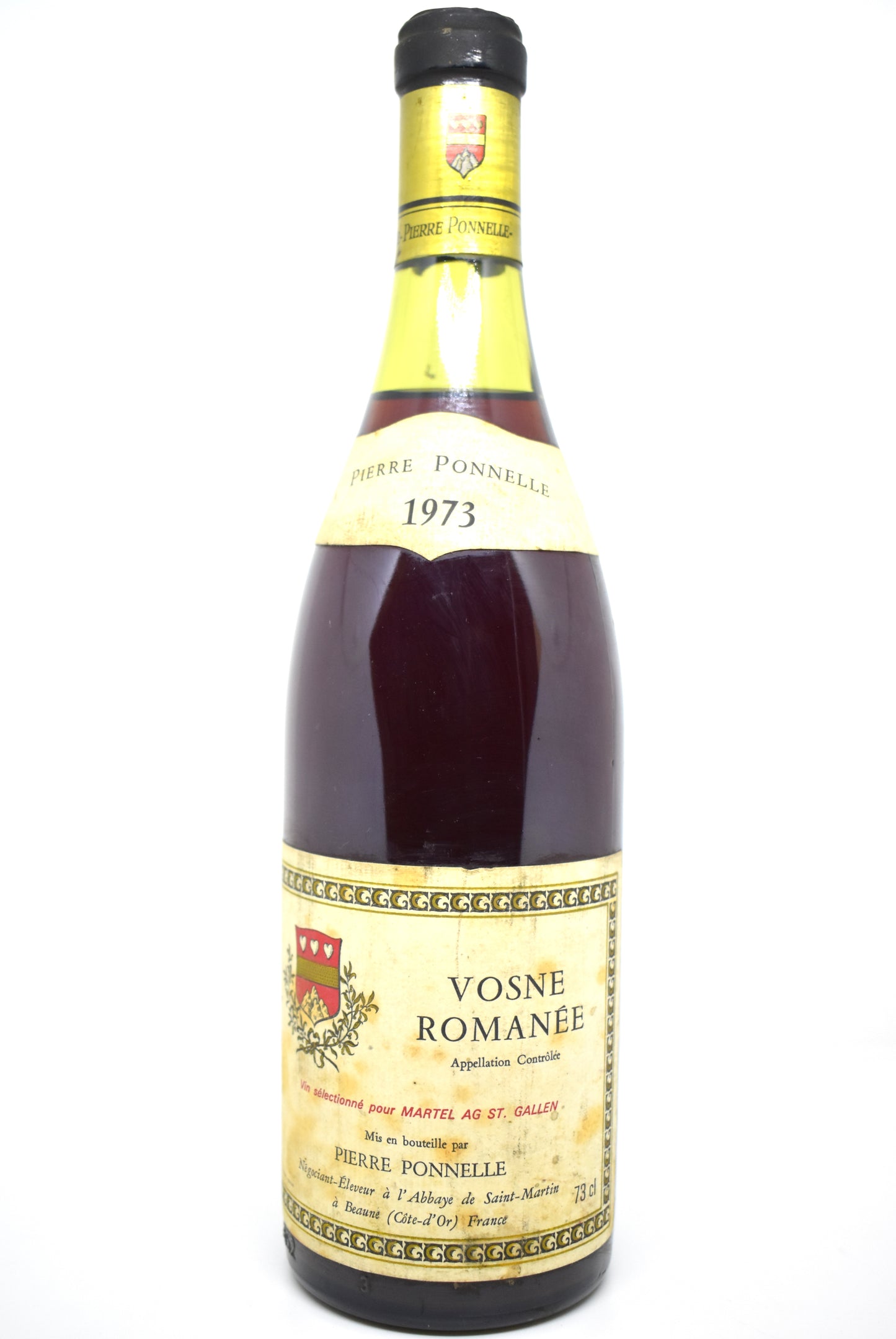 Vin ancien Bourgogne Vosne-Romanée 1973
