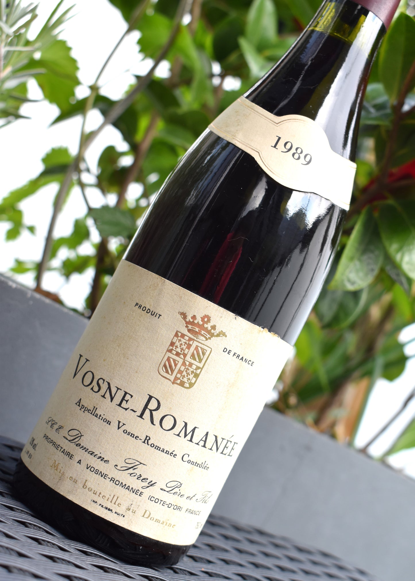 Vosne-Romanée 1989, livraison rapide France, prêt à offrir