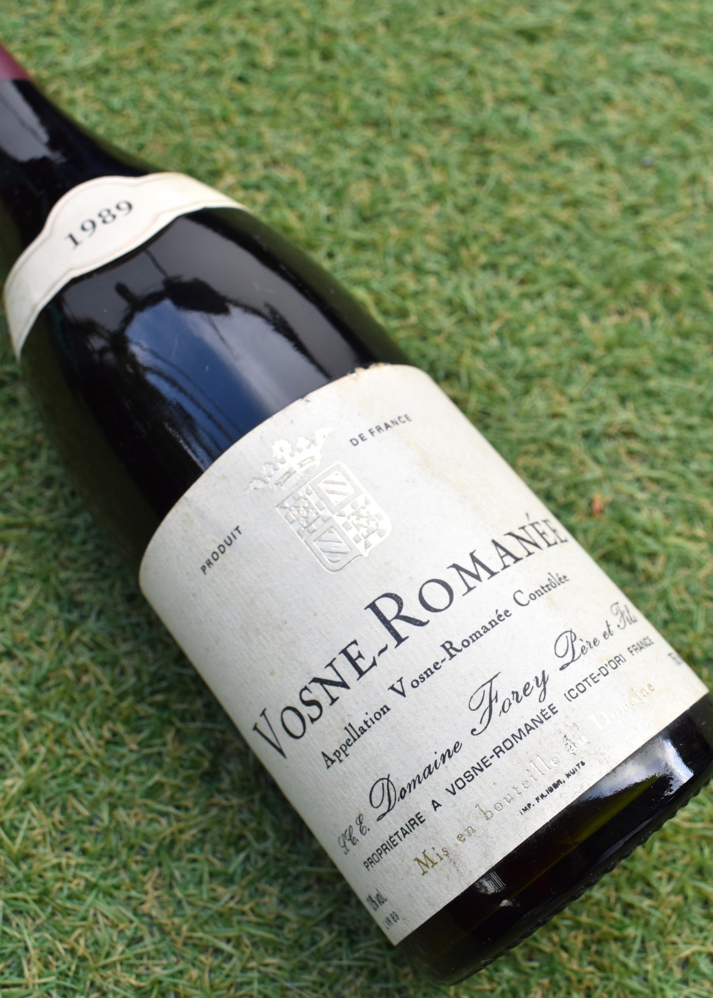 Vosne-Romanée 1989, bouteille recherchée pour connaisseur