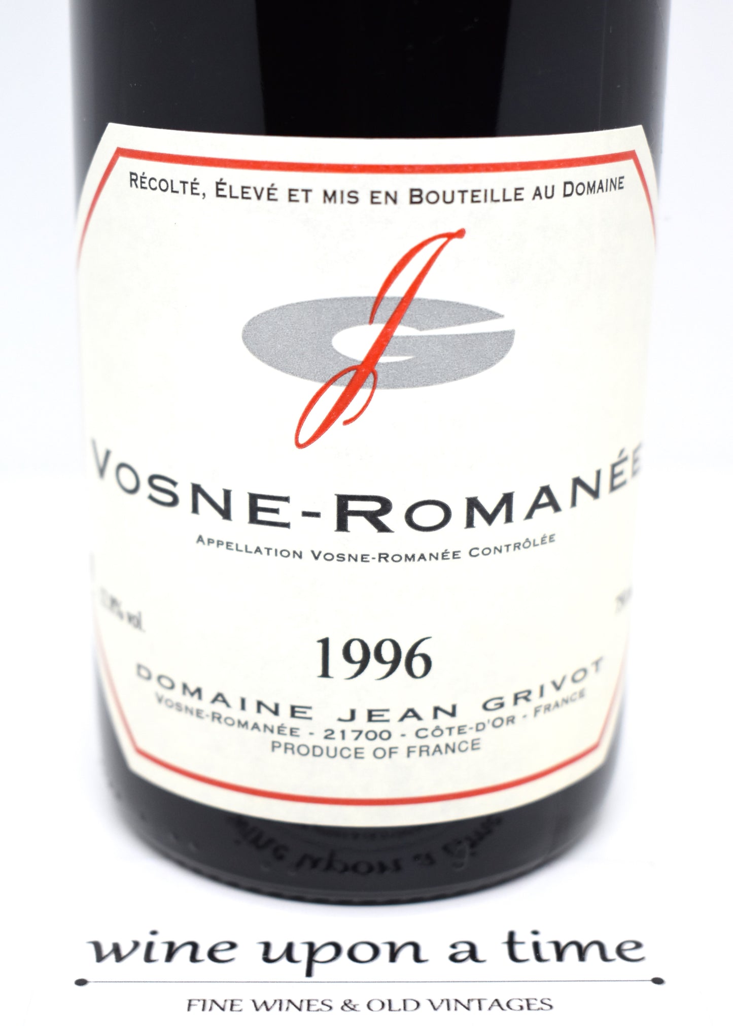Vin rouge 1996 à offrir, Vosne-Romanée, millésime anniversaire 1996, choix élégant pour célébrer une date