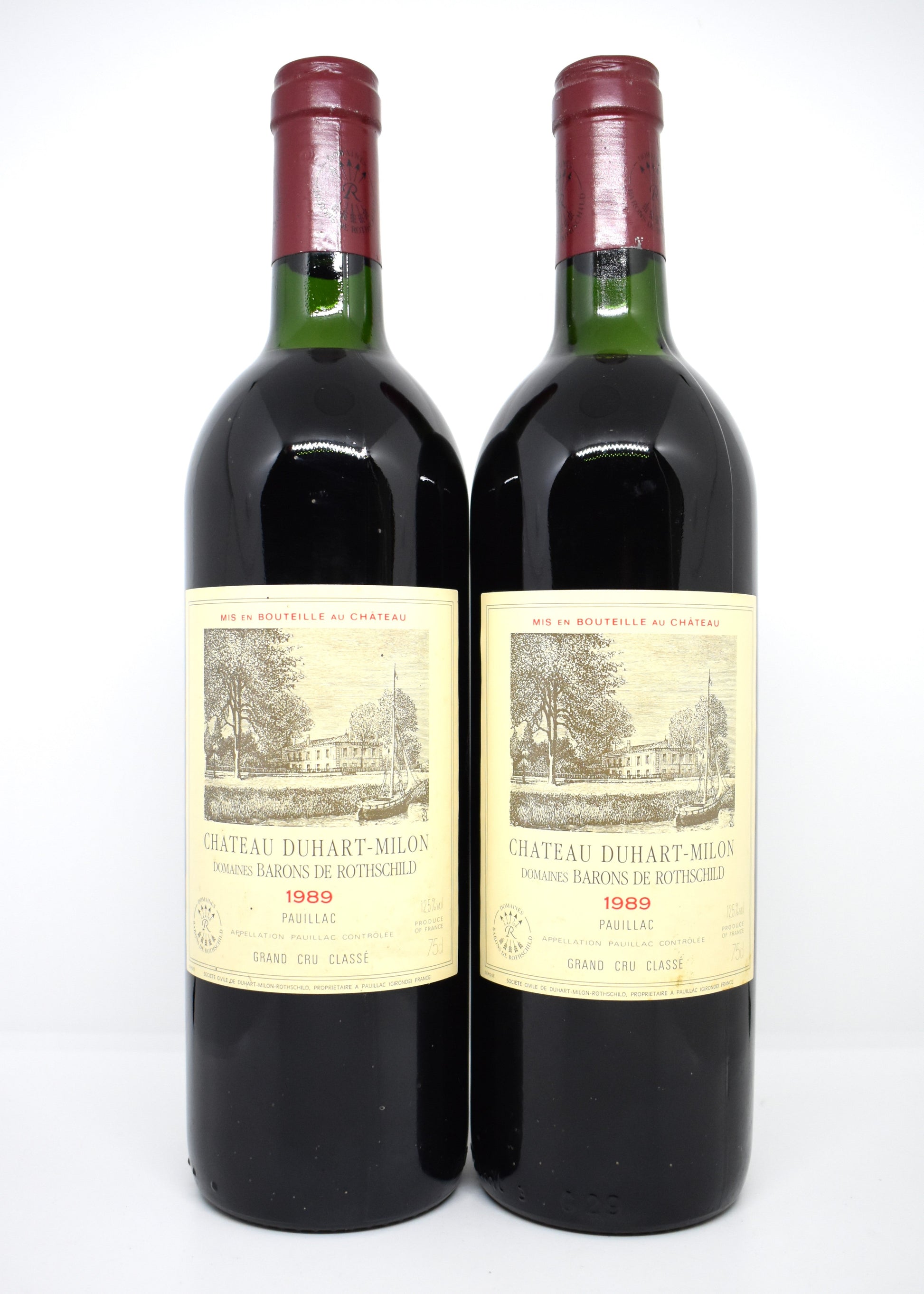 Vin Bordeaux 1989 en parfait état