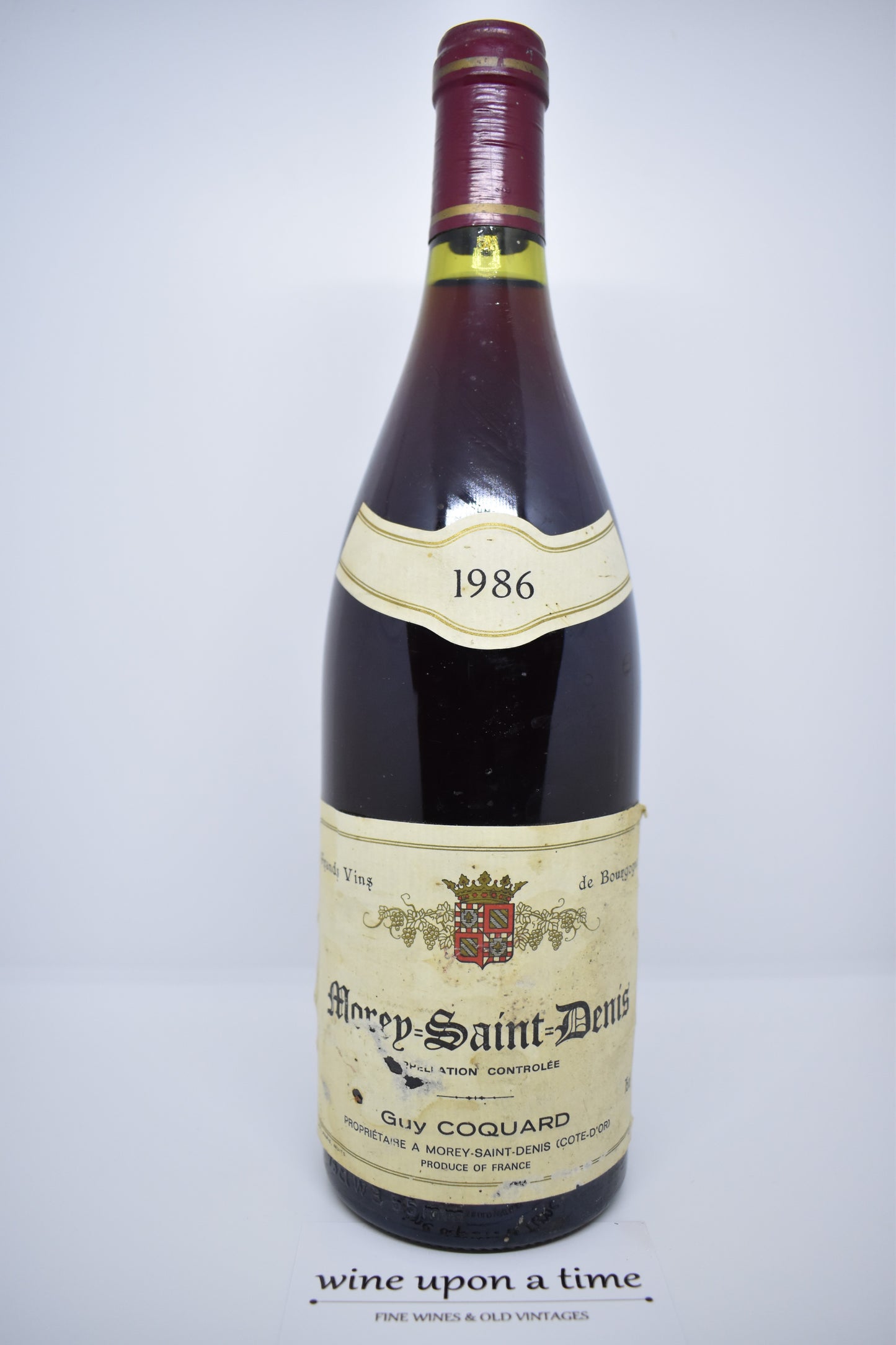 Vin rouge 1986, Morey-Saint-Denis, idée dégustation verticale millésime 1986