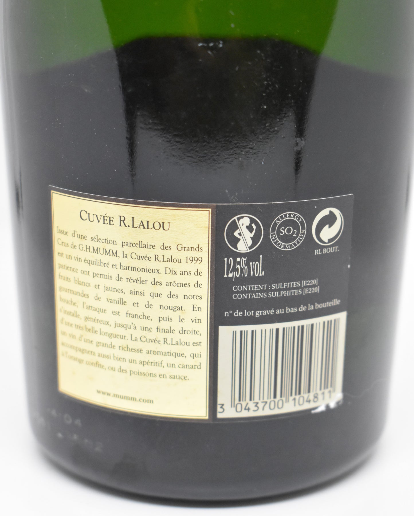 Quelle cuvée d’exception offrir ? René Lalou 1999 !