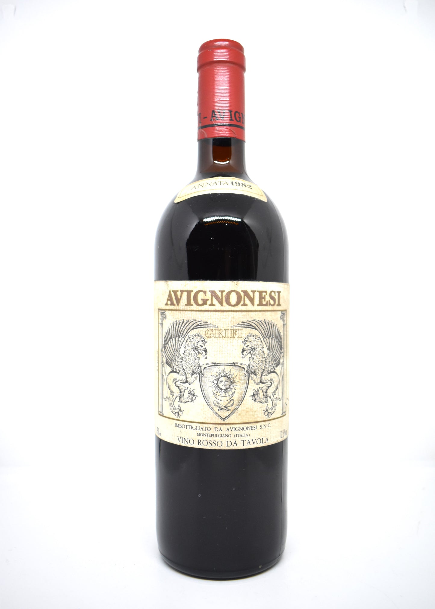 Bouteille Avignonesi Grifi 1982 Super Toscan ancien