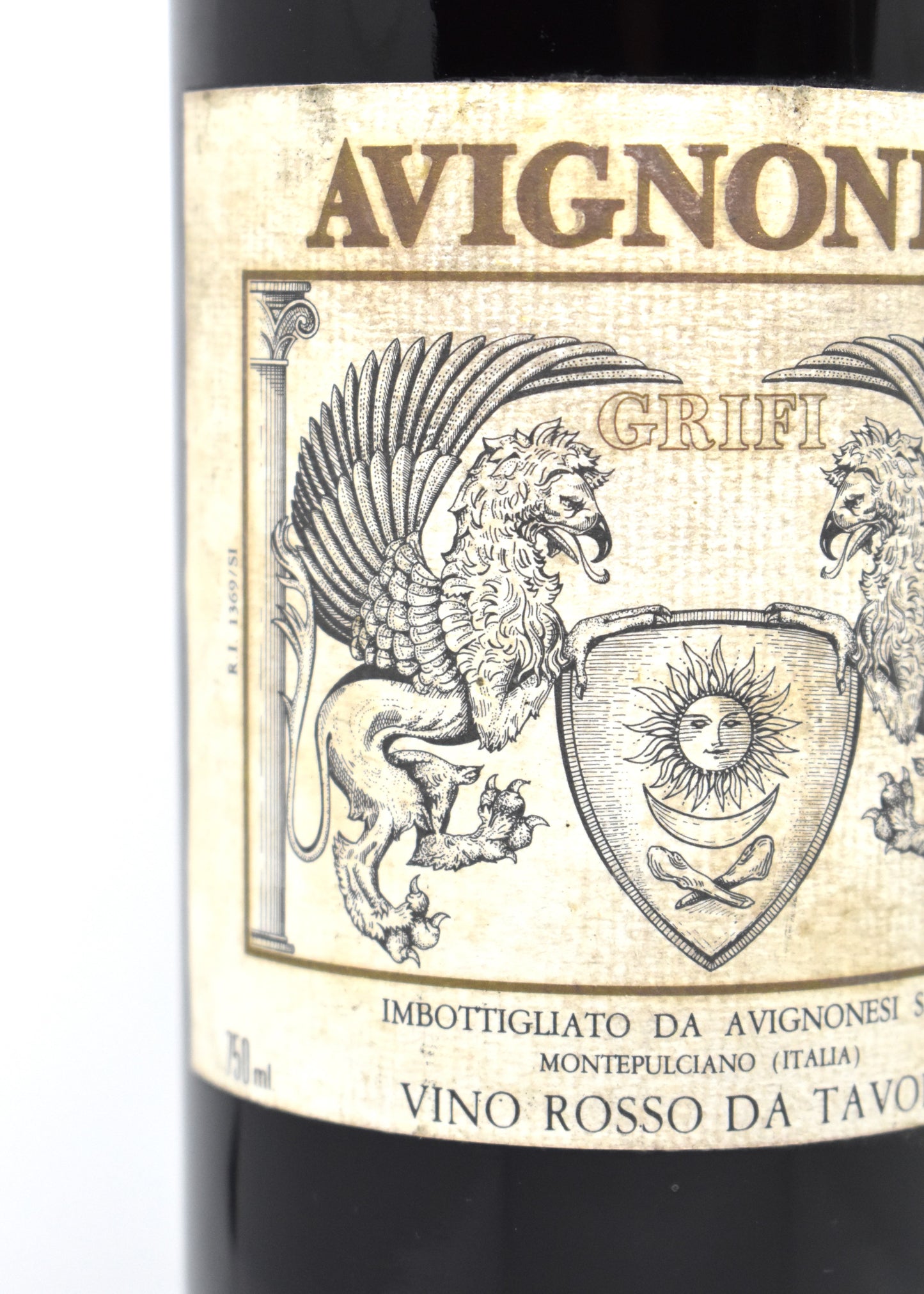 Grand vin Avignonesi 1982 'Grifi' Toscana IGT