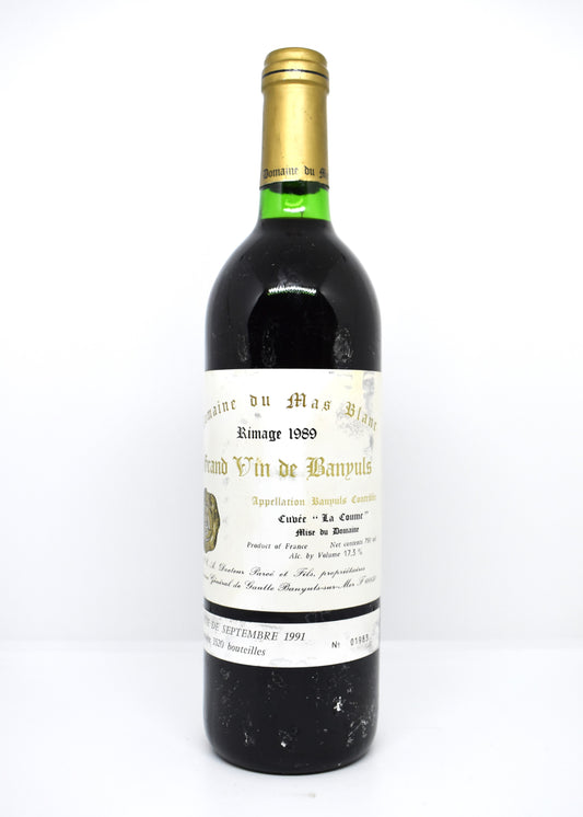 Acheter Banyuls Rimage 1989 La Coume