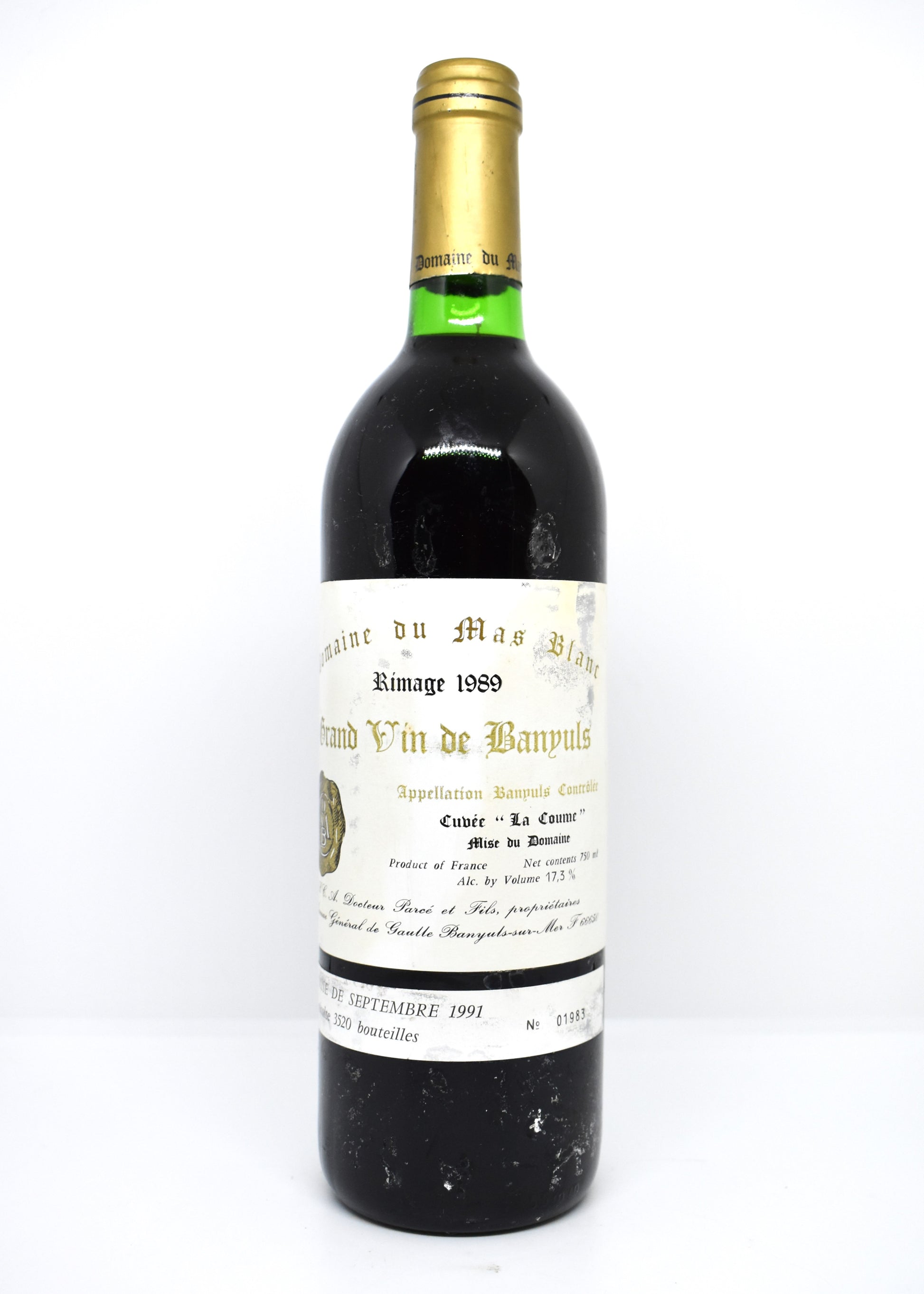 Commander Banyuls Rimage 1989 en ligne