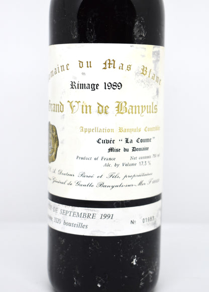 Banyuls 1989 Domaine du Mas Blanc à vendre