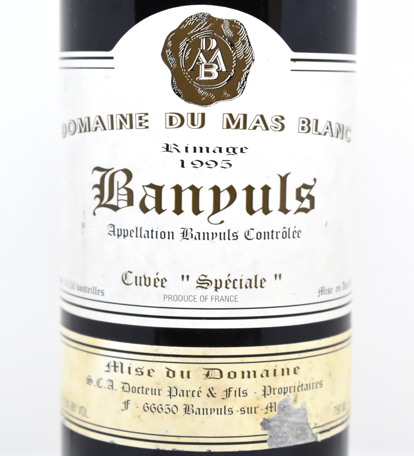 Banyuls "Rimage" 1995 Cuvée Spéciale - Domaine du Mas Blanc