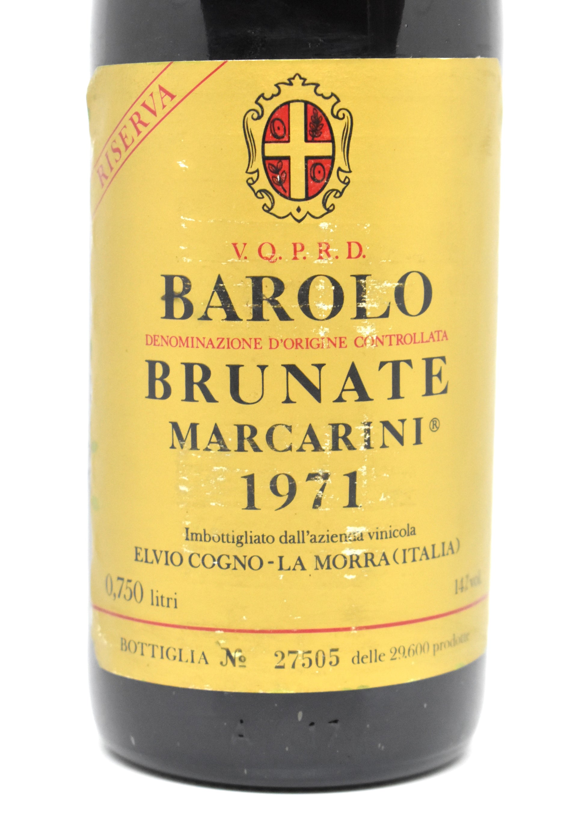 Vin de 1971 à offrir pour un anniversaire.