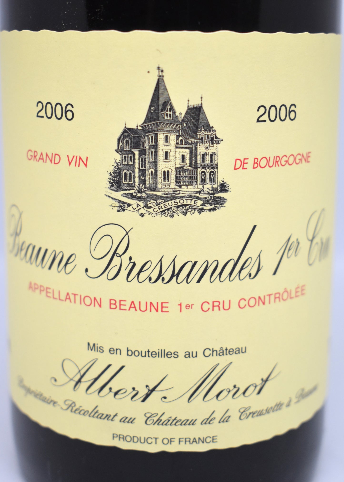 Beaune 2006, 1er Cru Bressandes, belle opportunité pour amateur
