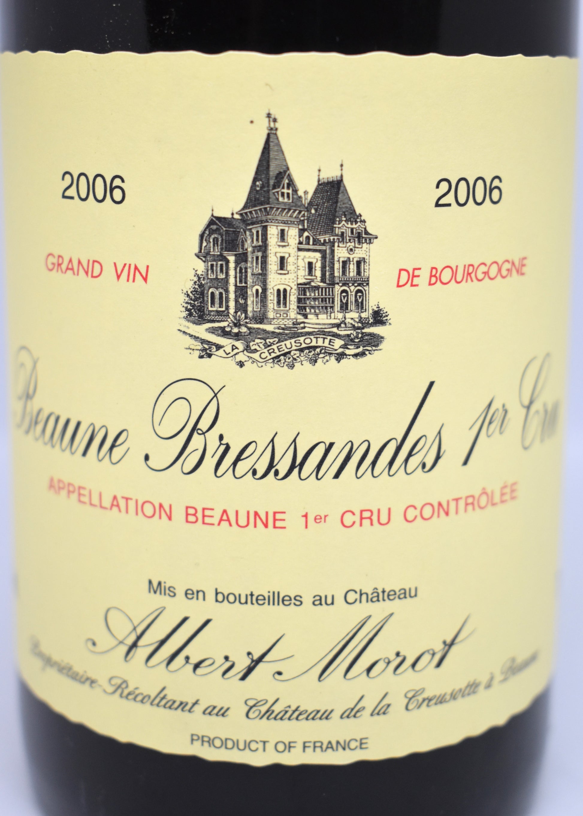 Beaune 2006, 1er Cru Bressandes, belle opportunité pour amateur