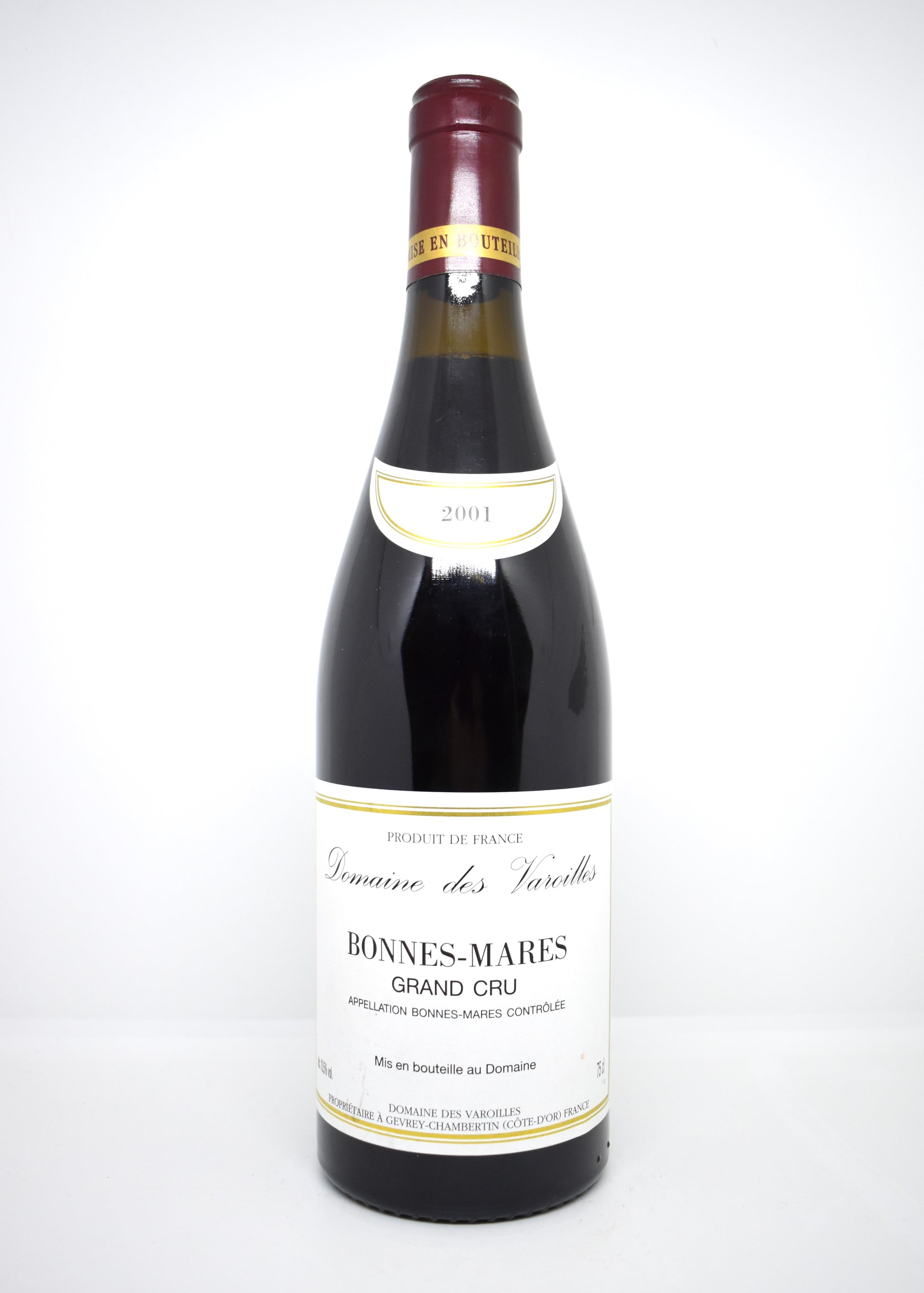 Acheter Bonnes-Mares Grand Cru 2001 en ligne