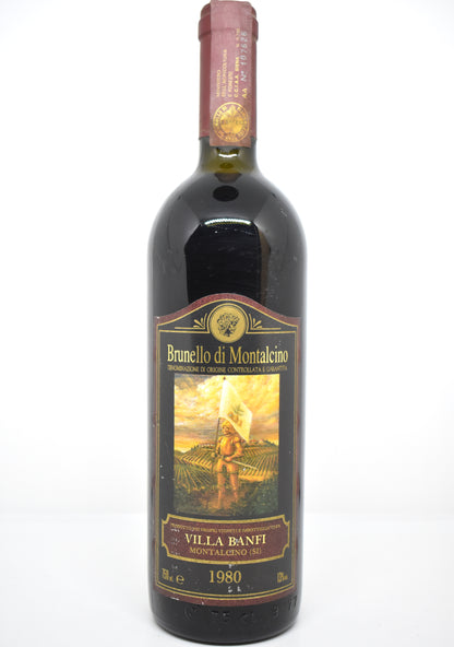 Bouteille Brunello Di Montalcino 1980 Villa Banfi vin toscan
