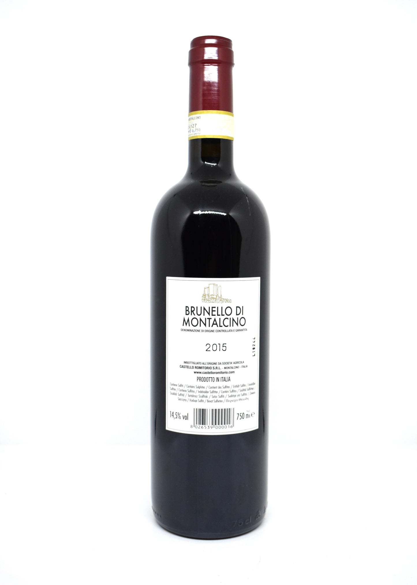 Castello Romitorio 2015 score