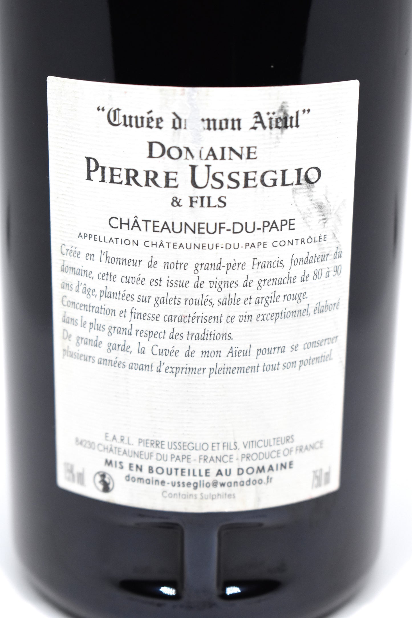 Cuvée de mon Aïeul 2006 - Usseglio - Châteauneuf-Du-Pape
