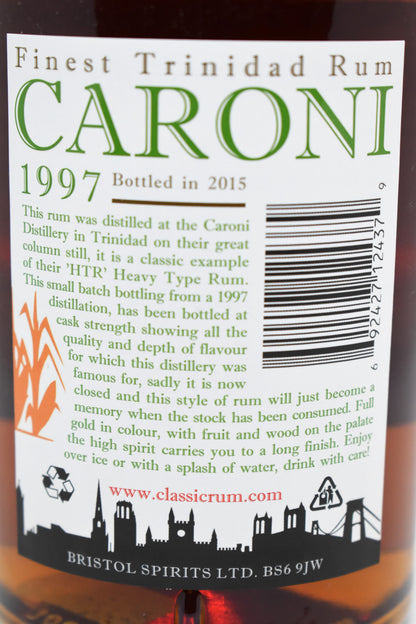 Caroni Rum 1997 - 61.5% vol - Bristol Classic Rum