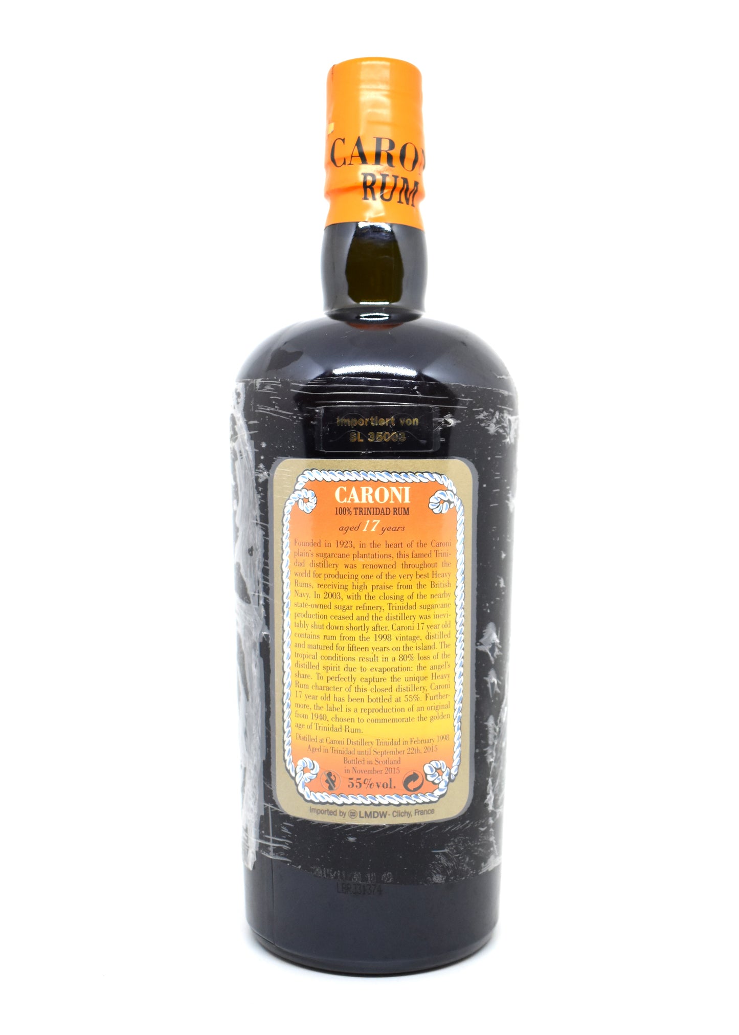 Contre-étiquette / Back Label Caroni