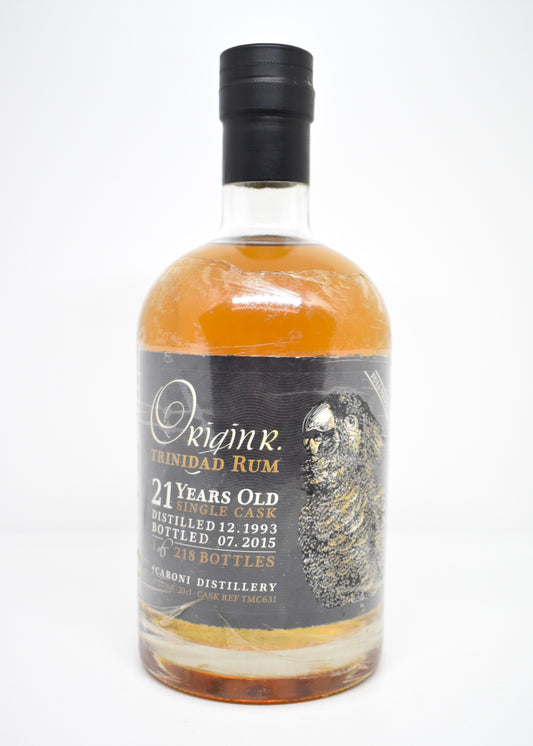 Bouteille Rhum Caroni 21 ans 1993 R. Single Cask