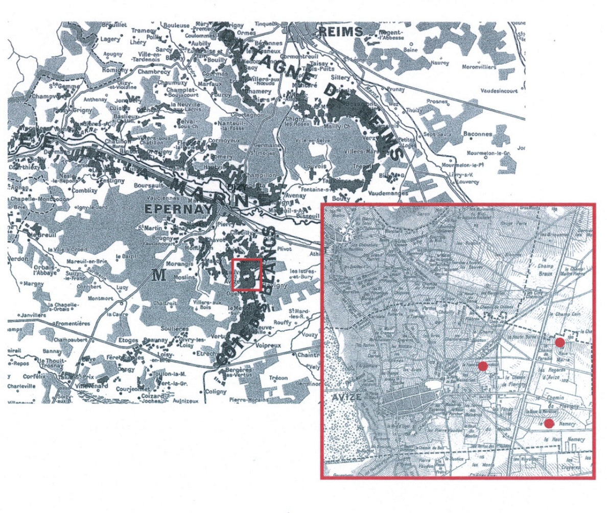 Avize Map Jacquesson Champagne