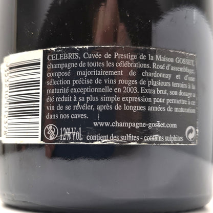 Célébris Rosé 2003 Extra Brut - Champagne Gosset