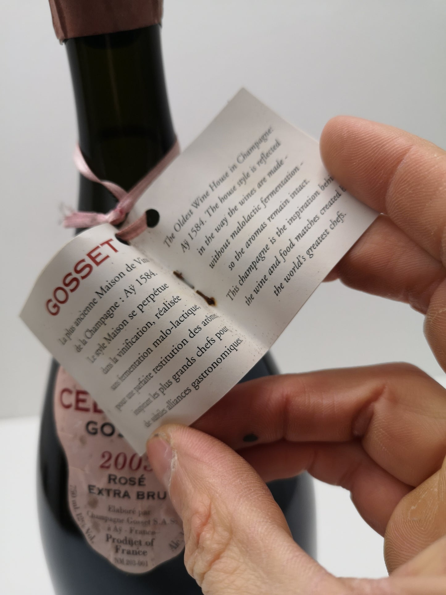Célébris Rosé 2003 Extra Brut - Champagne Gosset