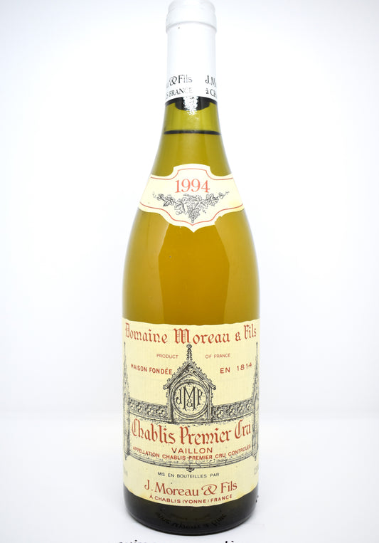 Chablis 1er Cru Vaillon 1994, cadeau millésime 1994, grand blanc frais