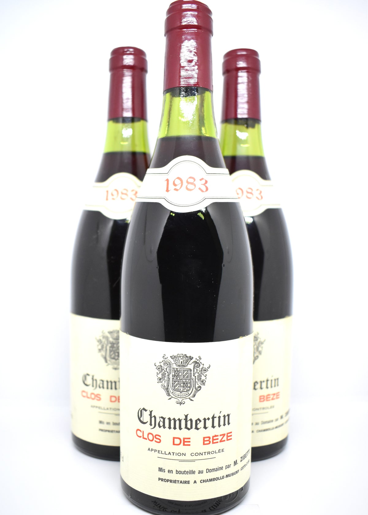Chambertin Clos de Beze 1983 Domaine Zibetti bottle rare Burgundy wine