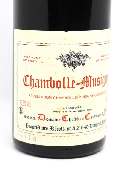 Domaine Confuron Chambolle 2010 parfait pour cadeau vin