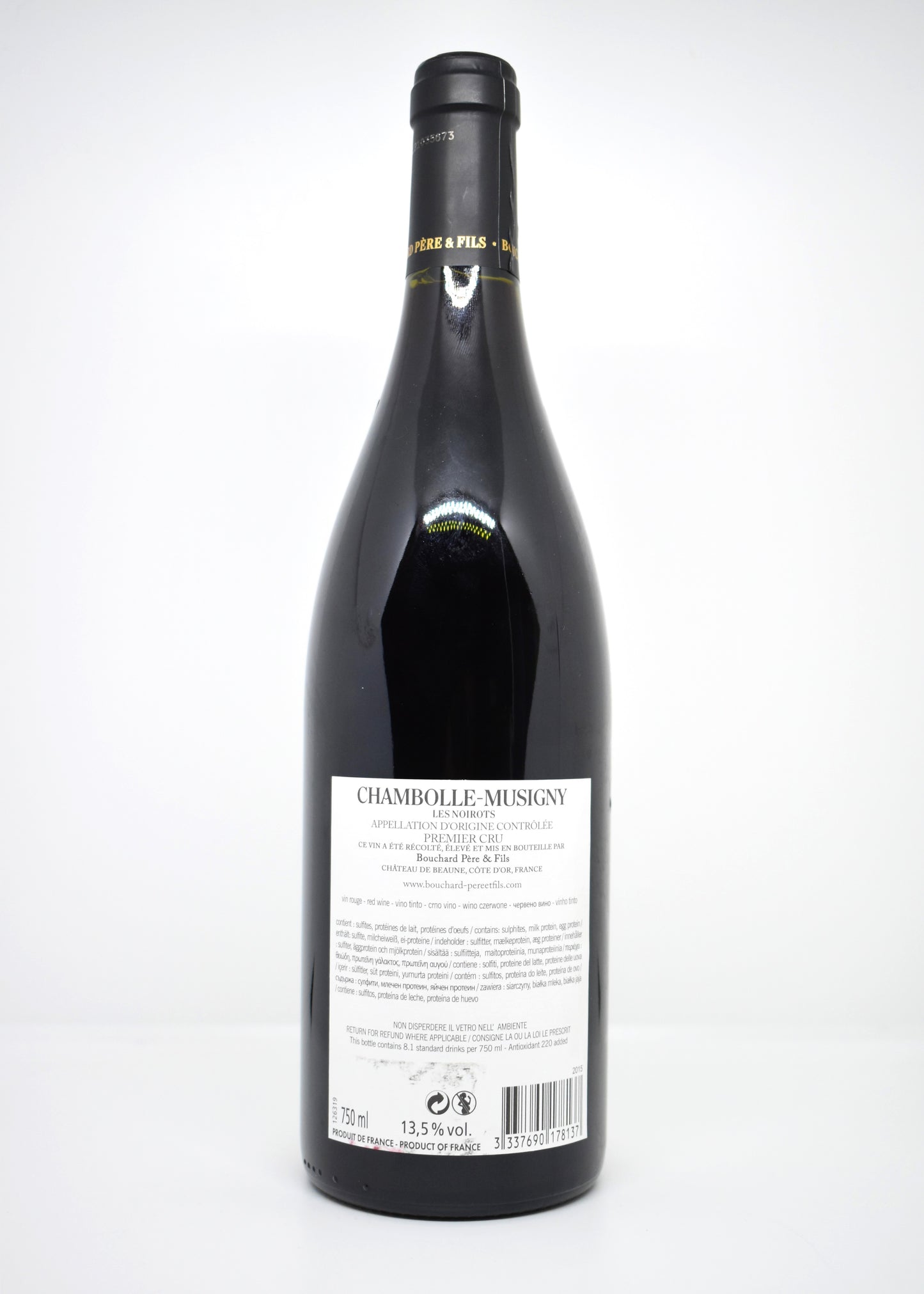 Achat Chambolle-Musigny Les Noirots 2015 parfait état conservation