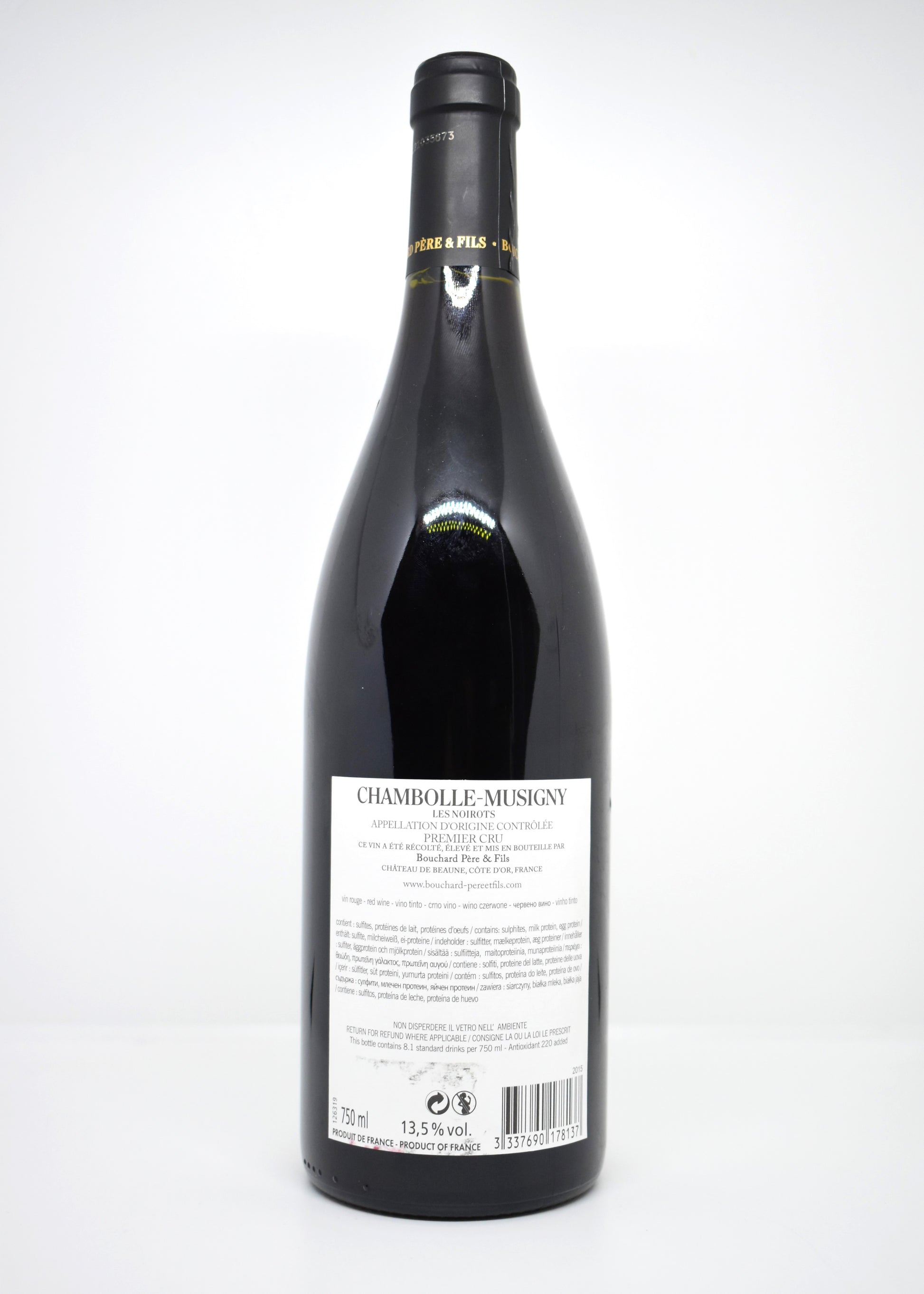 Achat Chambolle-Musigny Les Noirots 2015 parfait état conservation