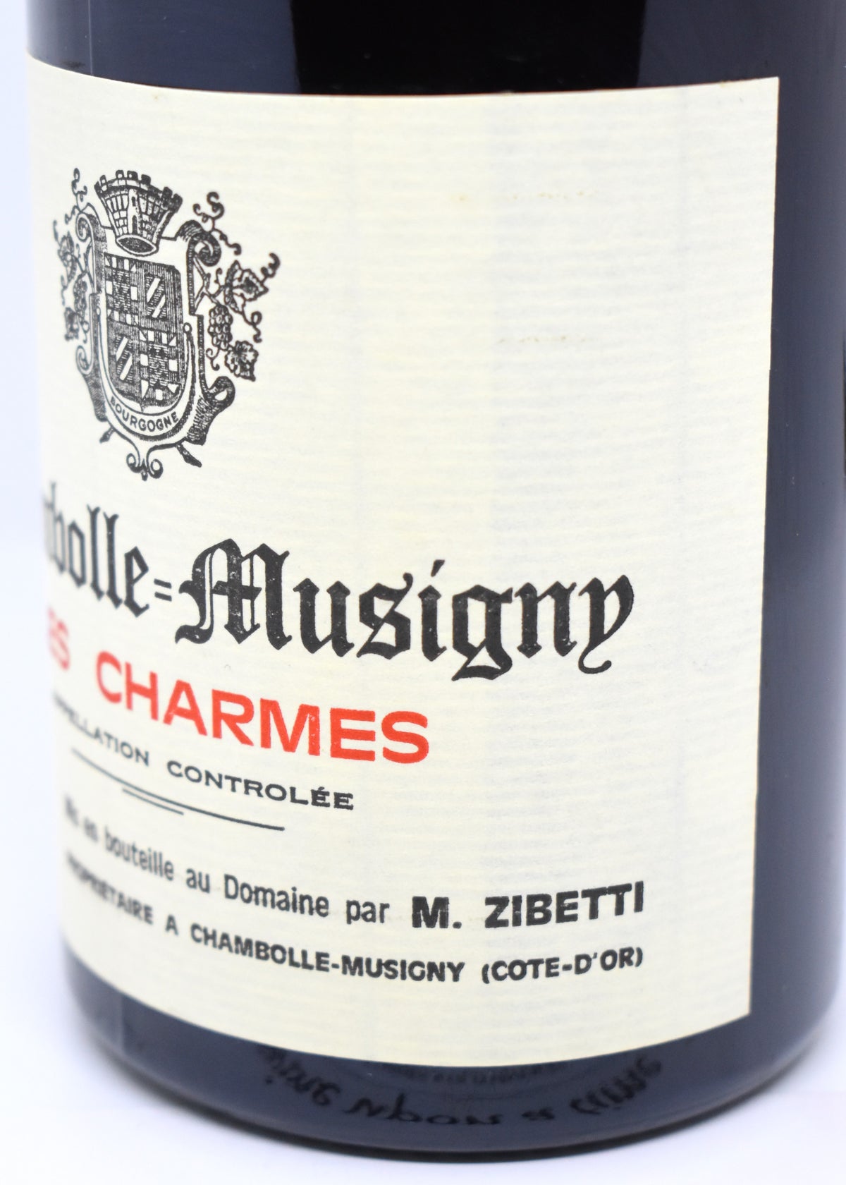 Achat vin Bourgogne 1988 Chambolle Musigny Premier Cru livraison rapide France