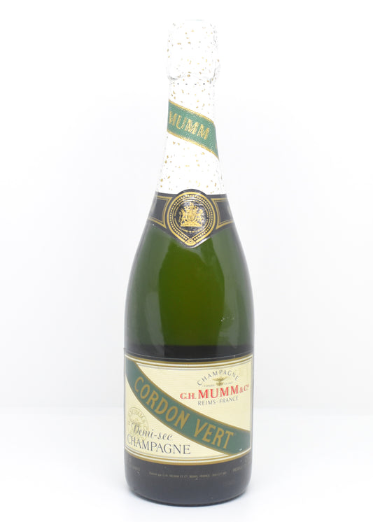 G.H. Mumm Cordon Vert Demi-Sec Ancien Champagne Années 80